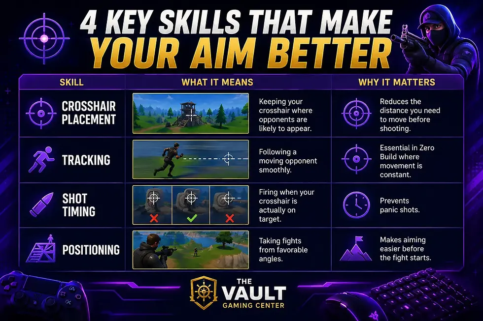 🎮 The Vault Esports Academy™ Lesson 1: How to Aim Better in Fortnite Zero Build