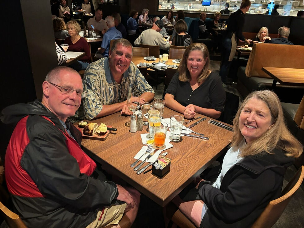 Dinner with my Brother Ken and Sister-In-Law Lisa During Their Yearly Winter Visit to Sarasota