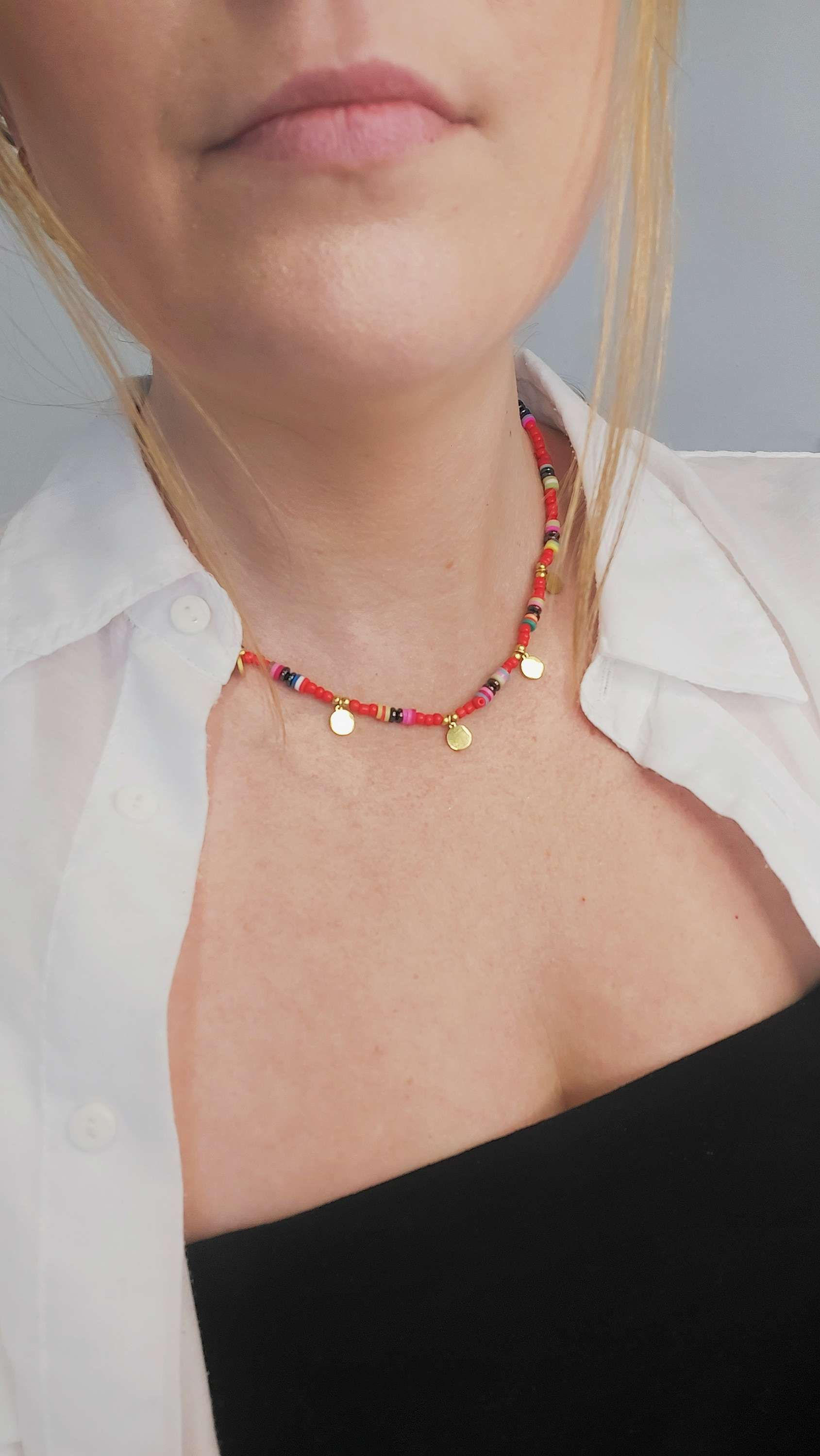 Collar colores y colgantes