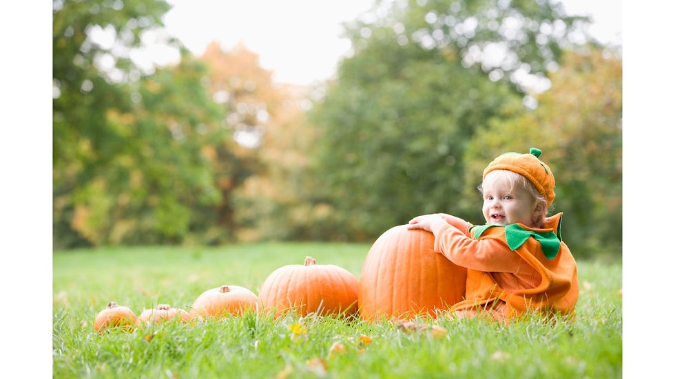 Baby in pumpkin Costume