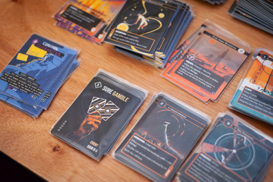 a close up of alternative art cards for the card game netrunner