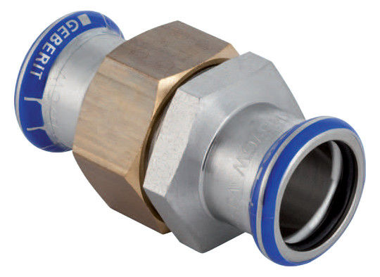 Geberit Mapress Edelstahl Durchgangsverschraubung DN 32, d 35 | Werks-Nr. 35324