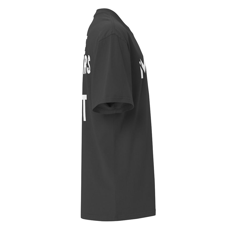 Thumbnail: Faded Black Mine Matters The Most Oversized Unisex T-Shirt