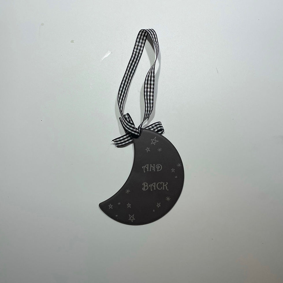 Thumbnail: Love You To The Moon And Back Slate Sign