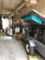Commercial Painting Barnstable Massachusetts picture of the sandblaster machine