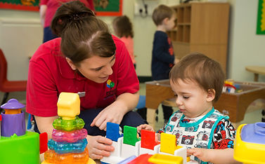Child in Den nursery, Chesterfield Royal