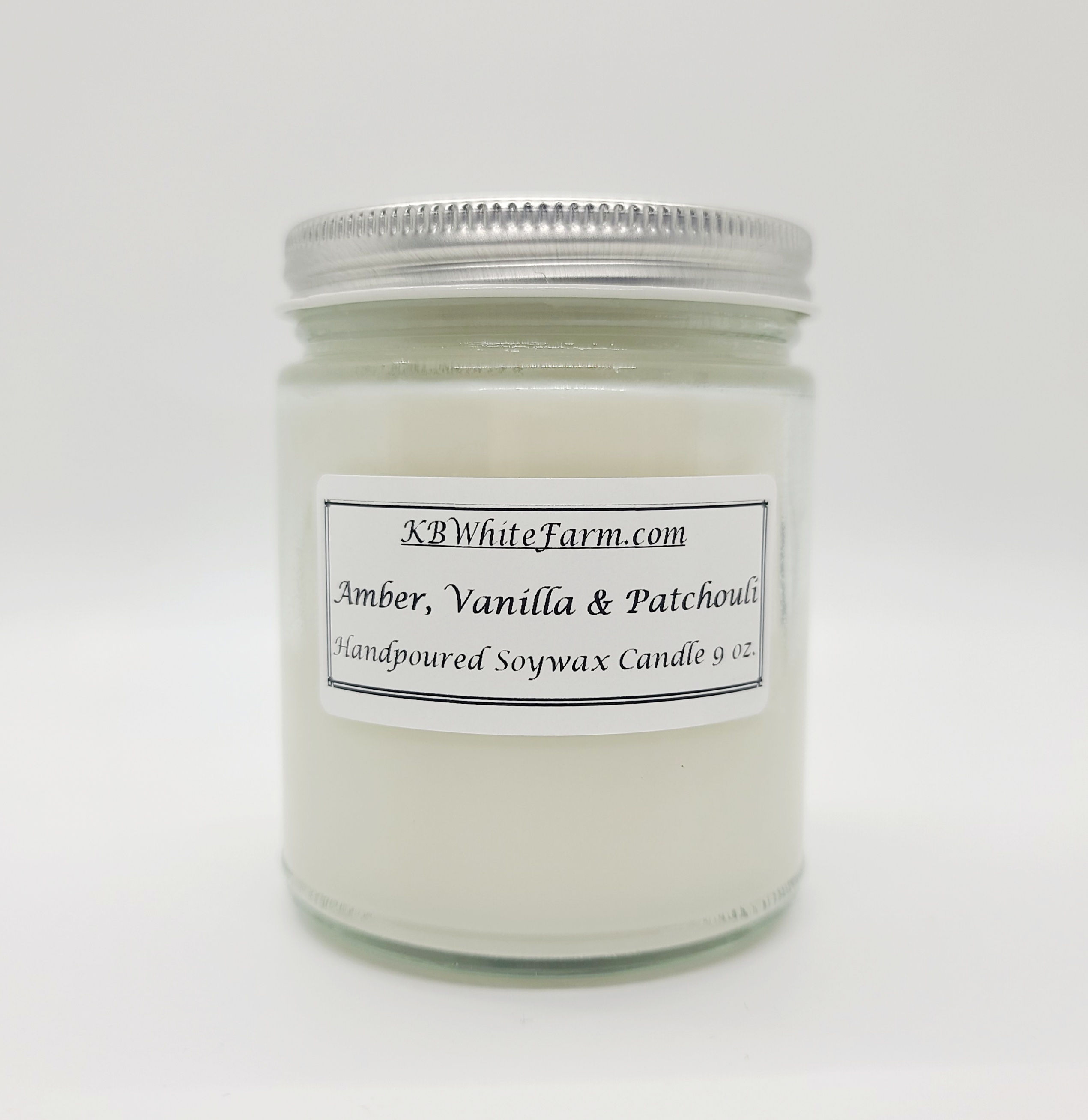 Amber Vanilla Patchouli Soy Wax Candle