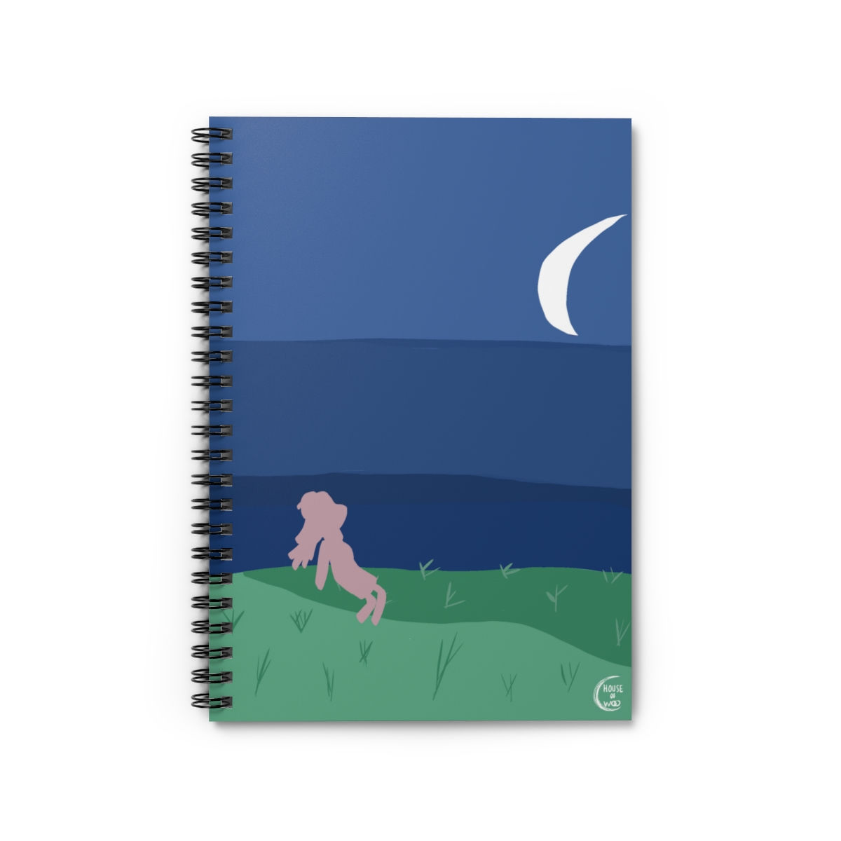 Moon Spiral Notebook - Ruled Line
