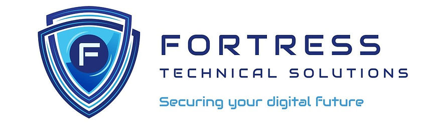 Fortress Technical Solutions logo, an F on a shield