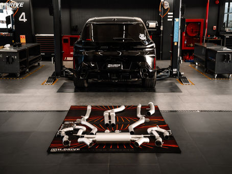 ท่อ H.Drive ไทเทเนียม ติดตั้งกับ รถ BMW XM 50e (G09)
