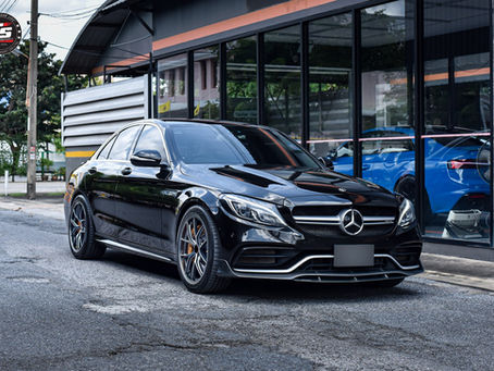 ส่งงาน MERCEDES-BENZ C-CLASS W205 สั่งตัดล้อ Custom Fix Design