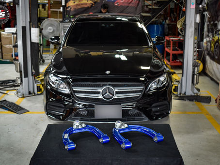 Mercedes-benz W213 ติดตั้งตัวปรับมุมแคมเบอร์ Hardrace
