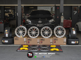 ล้อ BC FORGED ลาย HCA191S (MODULAR) + ชุดเบรค CTS-Vใหม่ ติดตั้งกับ Mercedes-Benz CLS250 W218