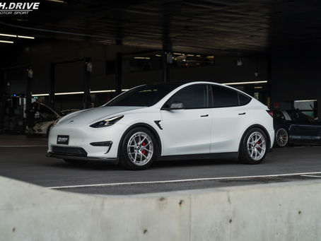 Tesla Model Y ติดตั้ง H.Drive Euro Spec