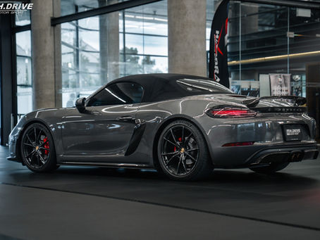 Porsche 718 Boxster เป็นอีก 1 รุ่นยอดฮิตที่ใส่โช๊ค H.DRIVE รุ่น EURO SPEC 