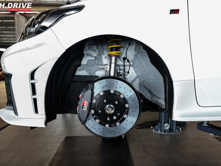 TOYOTA GR YARIS อัพเกรดจานเบรค H.Driveใหม่ น้ำหนักเบาลง 53%