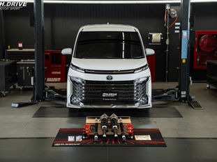 Toyota Voxy Hybrid ZWR90 ติดตั้งโช๊ค H.DRIVE รุ่น S.SPEC