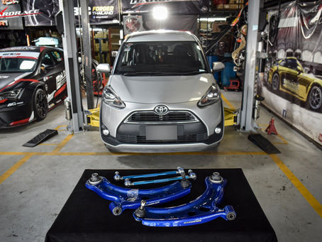 Toyota Sienta กับชุดของแต่งช่วงล่าง HARDRACE