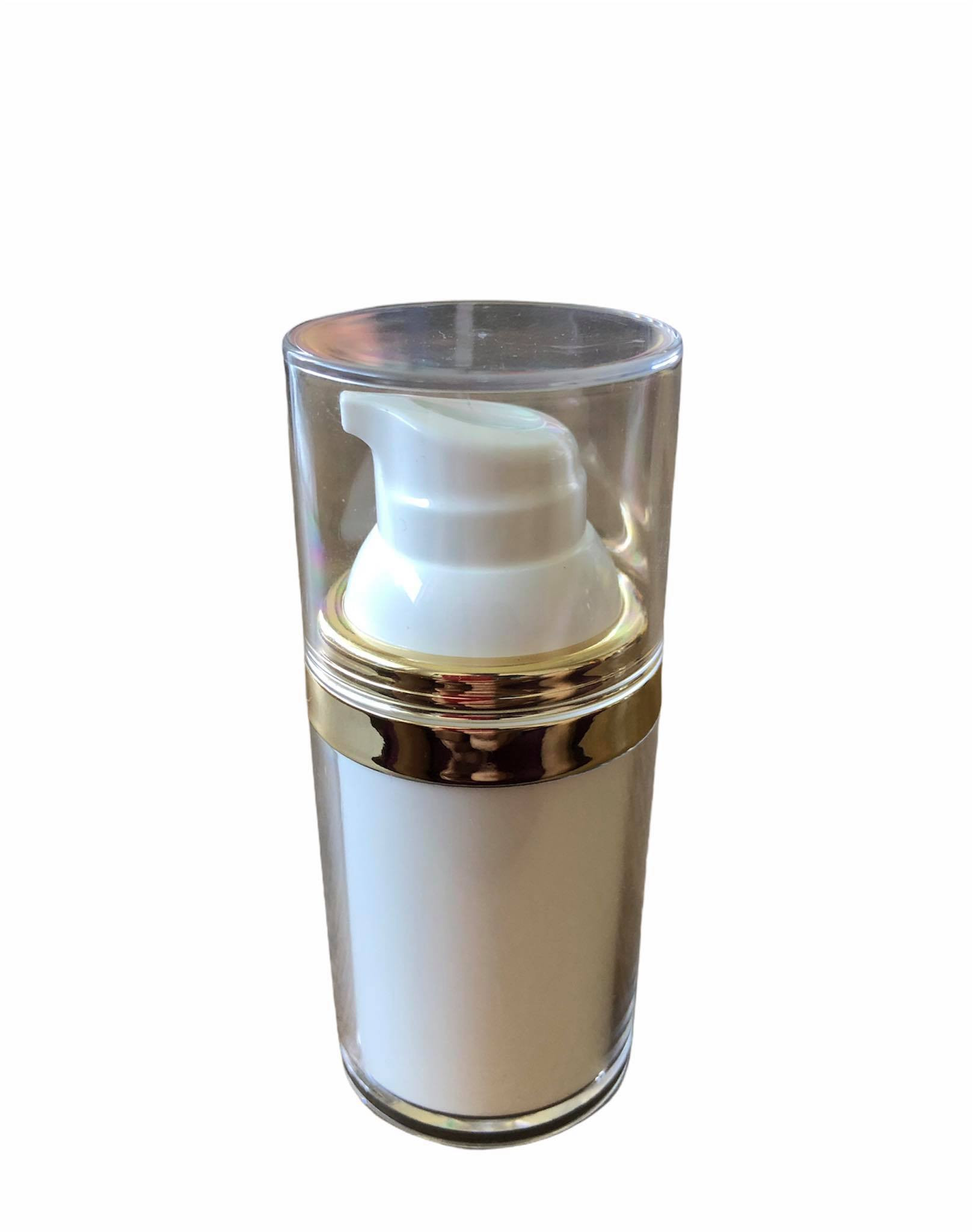 Baltas plastikinis airless buteliukas