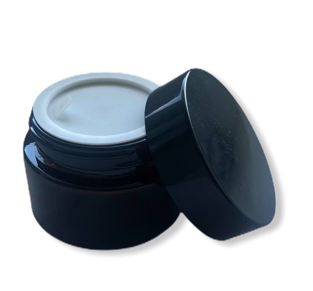 Stiklinis kremo indelis 30ml.