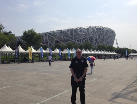 Paul Woolnough, Principal Draging Racing at 1st Formula E race in Beijing, China