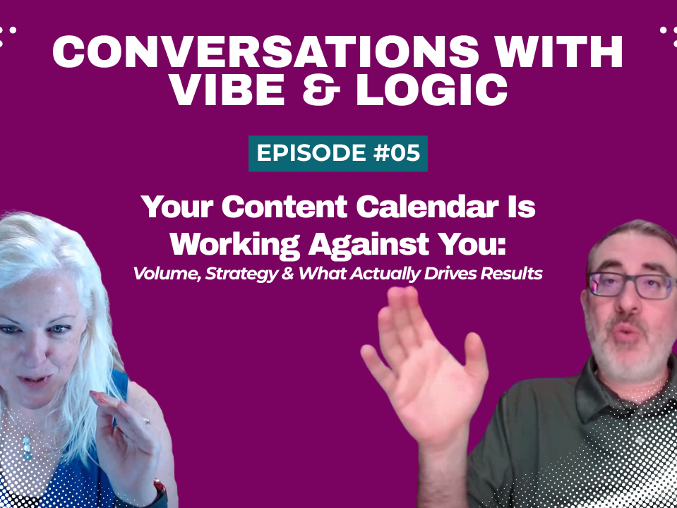 Conversations with Vibe and Logic EP05 -- Why Your Content Calendar Is Working Against You with Stephan Bajaio