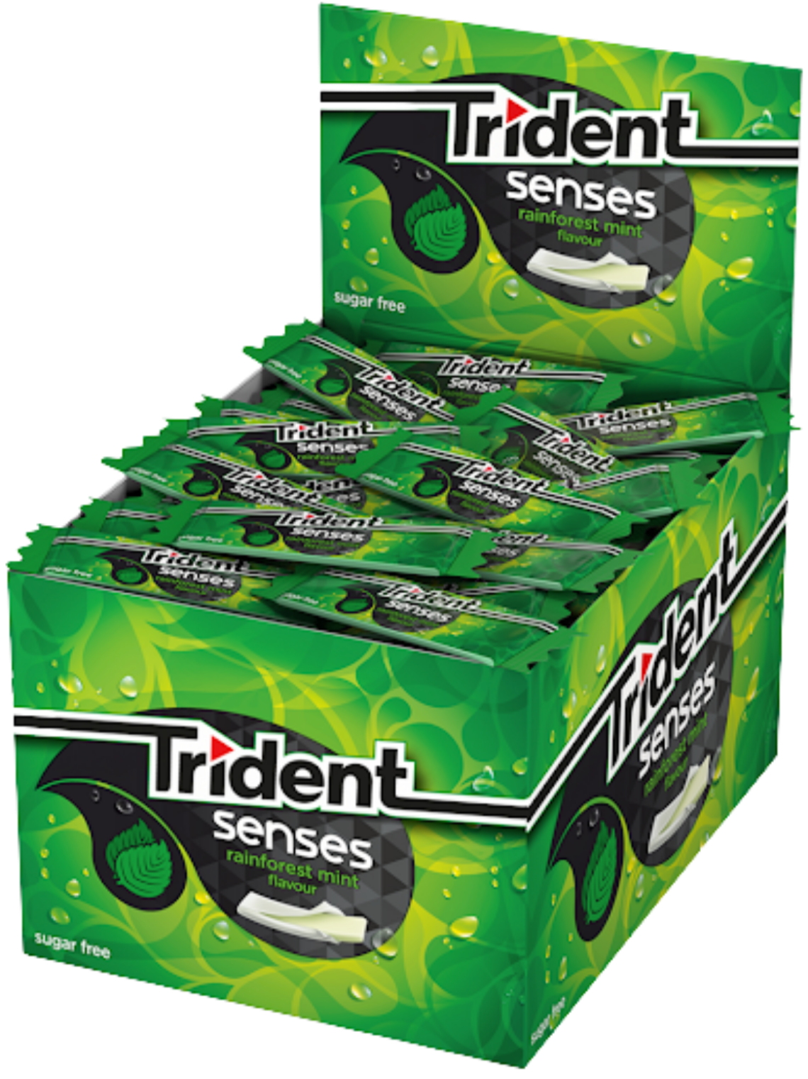 Trident Senses Rainforest Mint - 100 Unidades