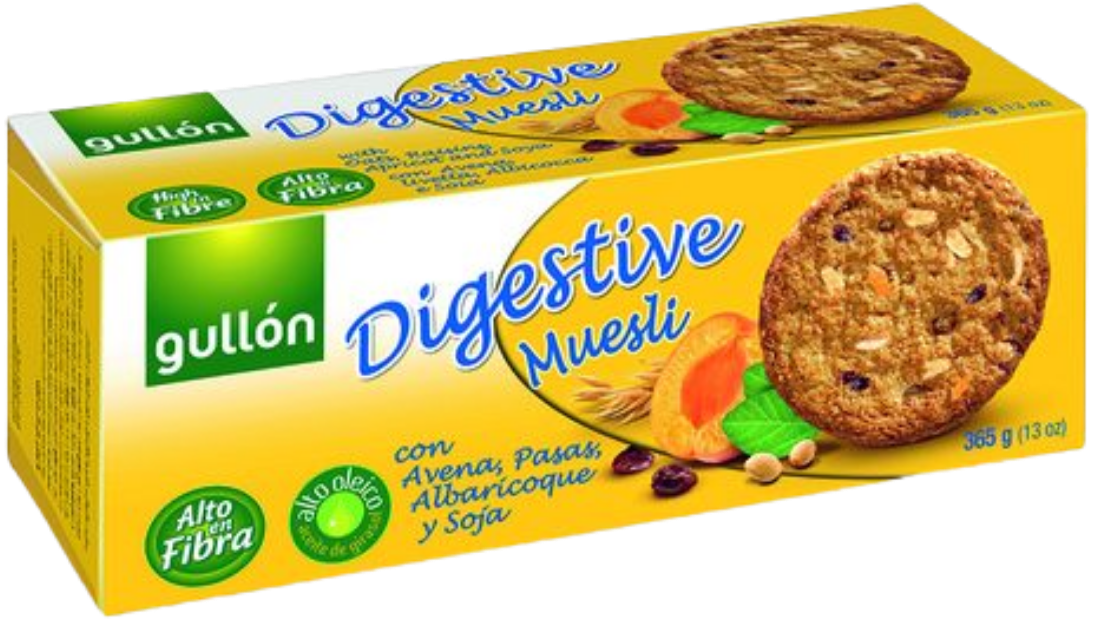 Bolachas Digestive Muesli Gullón 365g