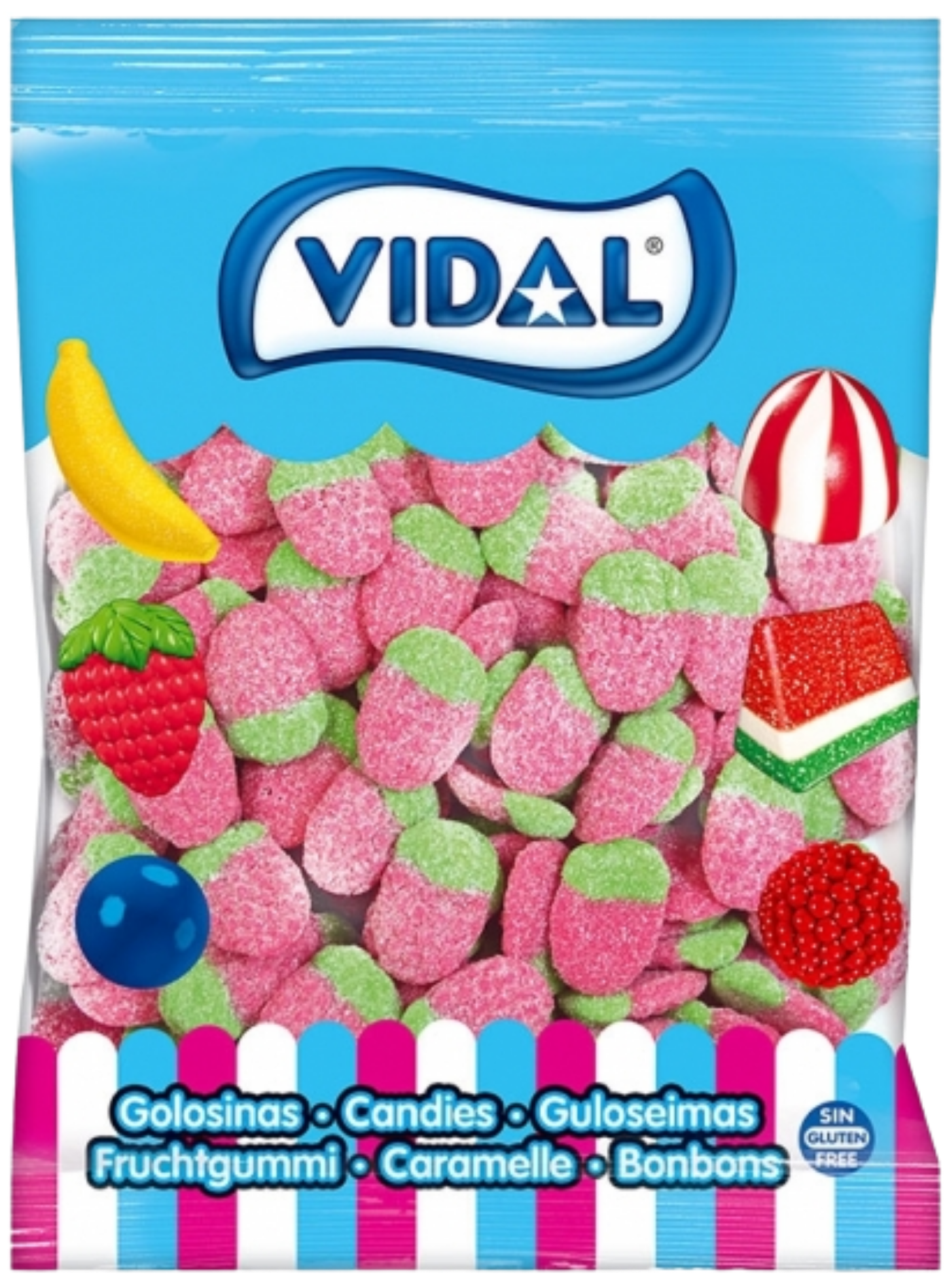 Gomas Morangos Pica 1 Kg