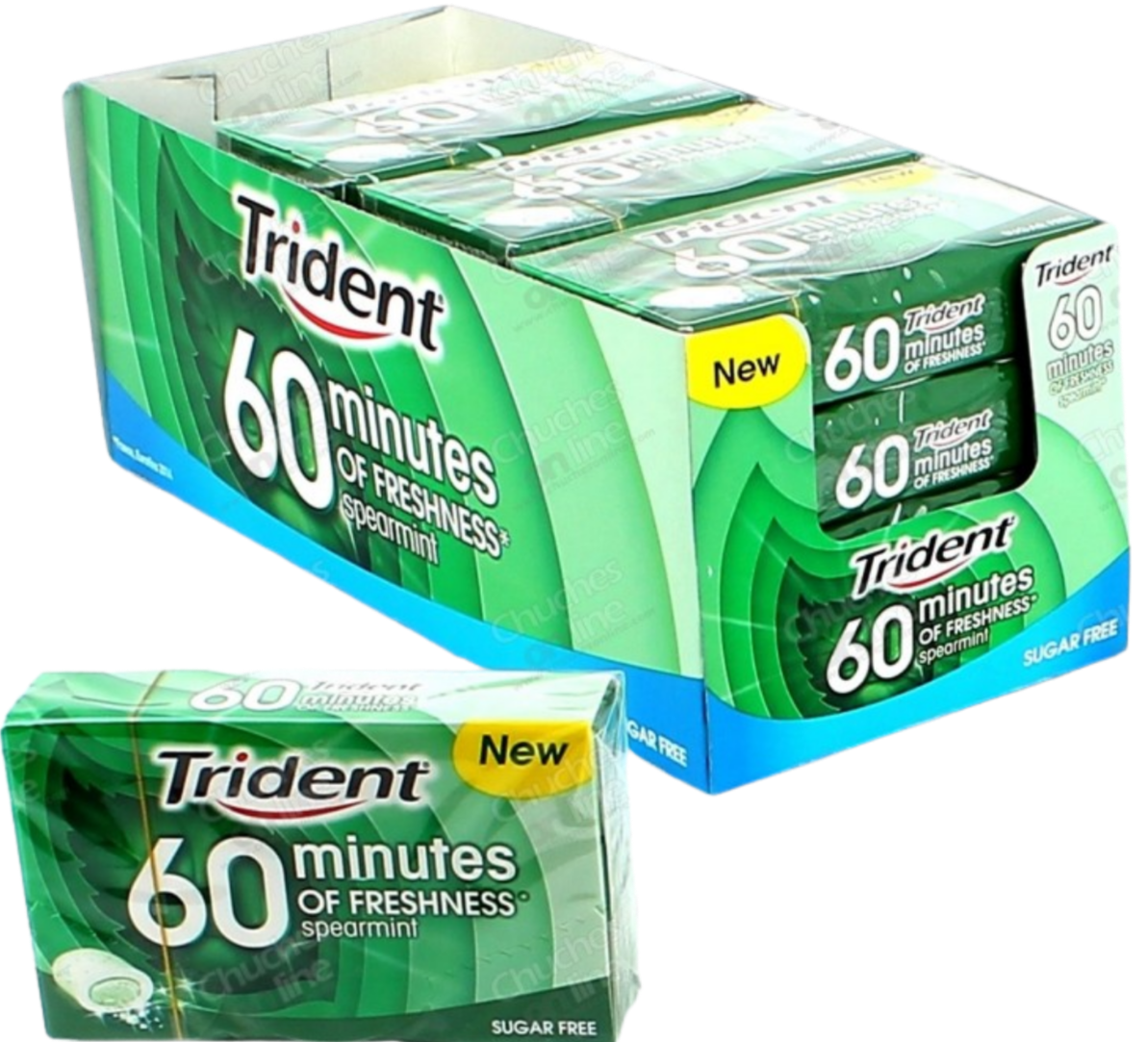 Trident 60 Minutes Spearmint (16x20g)