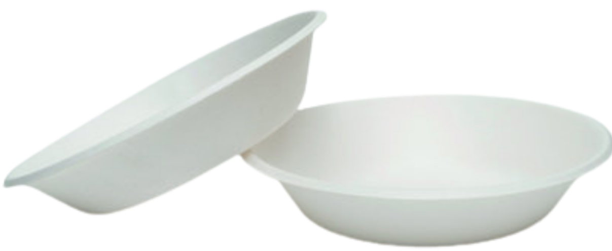 Prato Sopa Branco em Cartão (19cm) - 20 Unidades