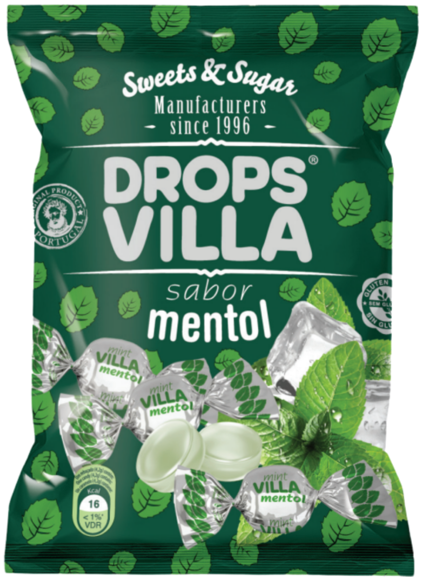 Rebuçados Mentol Villa 100g
