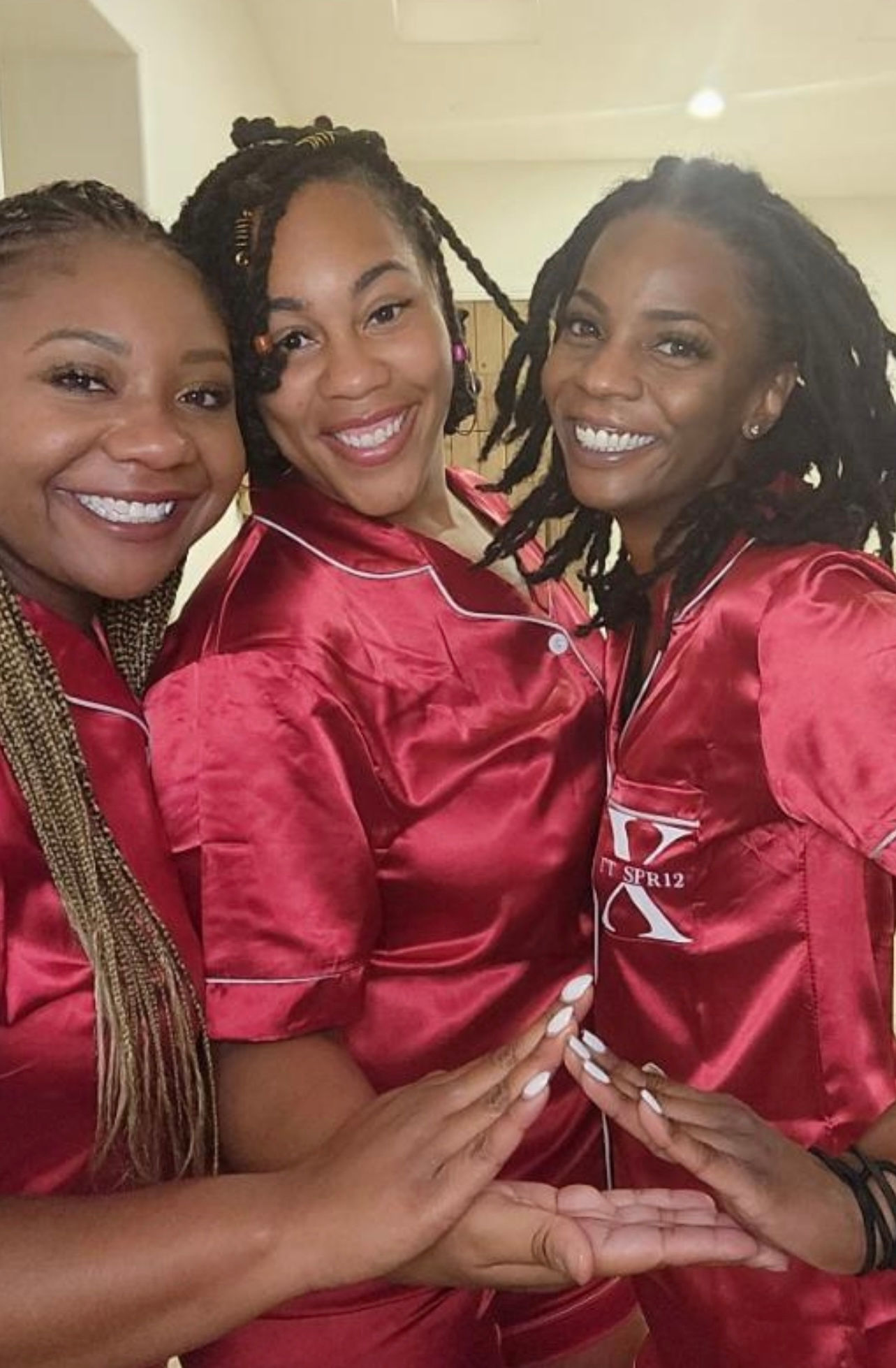 Personalized Satin button down Pajama Set