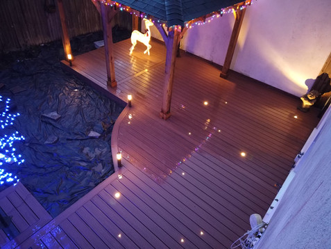Trex Transcend Tiki Torch composite deck
