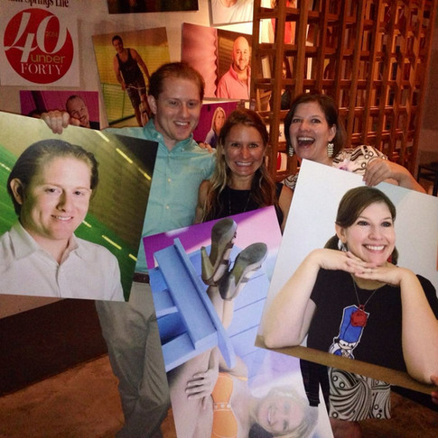 Celebrating with fellow honorees of Palm Springs Life magazine's 40 Under 40 leaders of the Coachella Valley.
