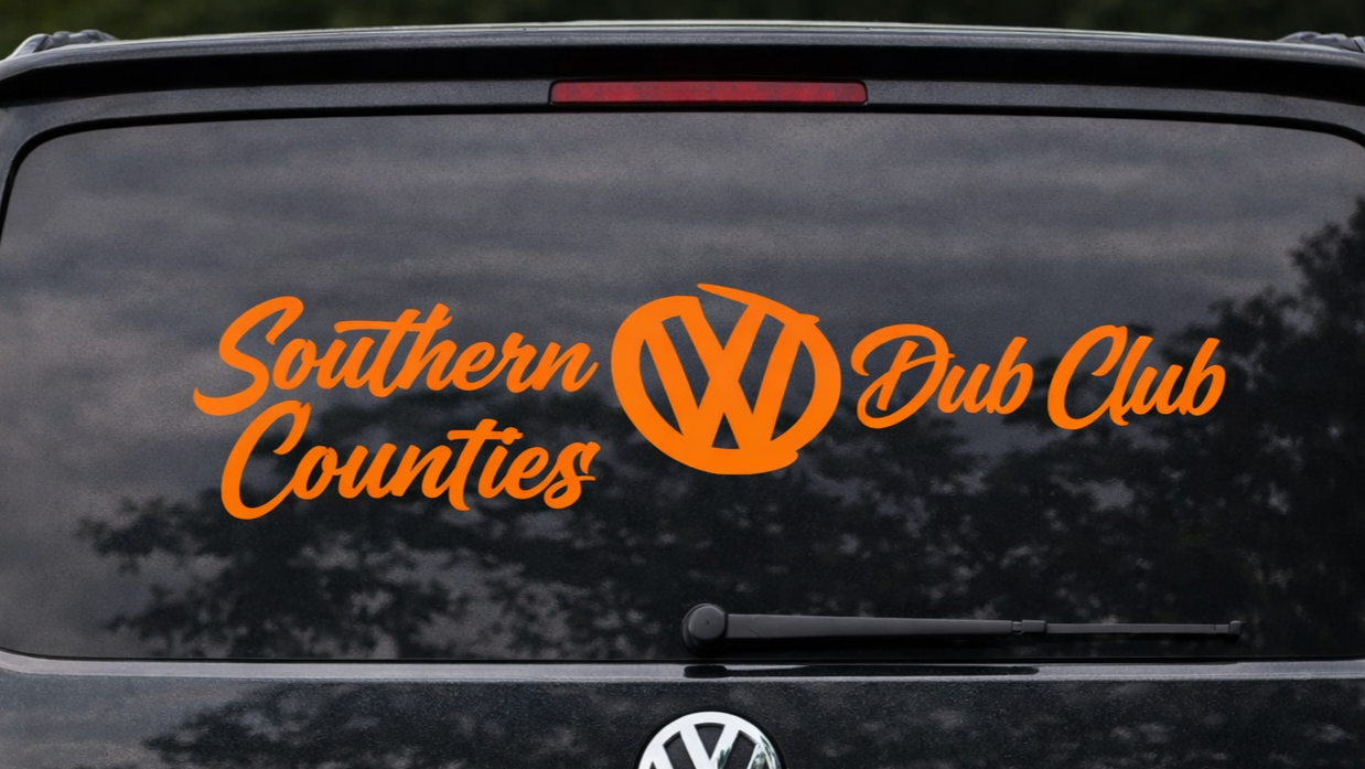 Southern Counties Text Cut Vinyl Sticker