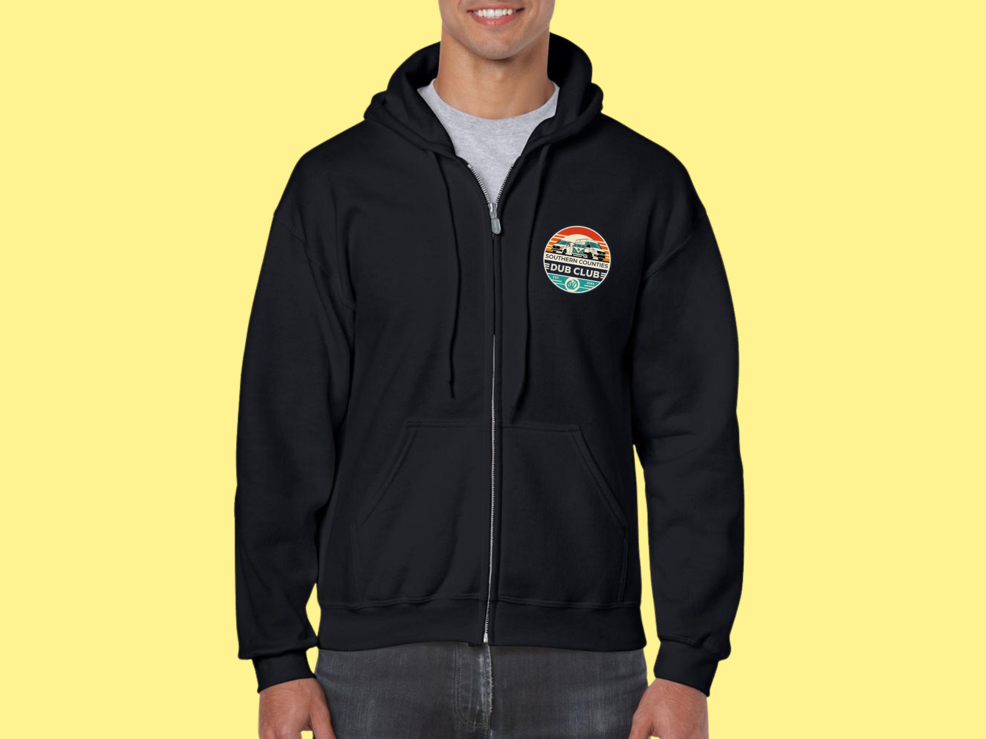 SCDC Zipped Hoodie - Full Colour Logo