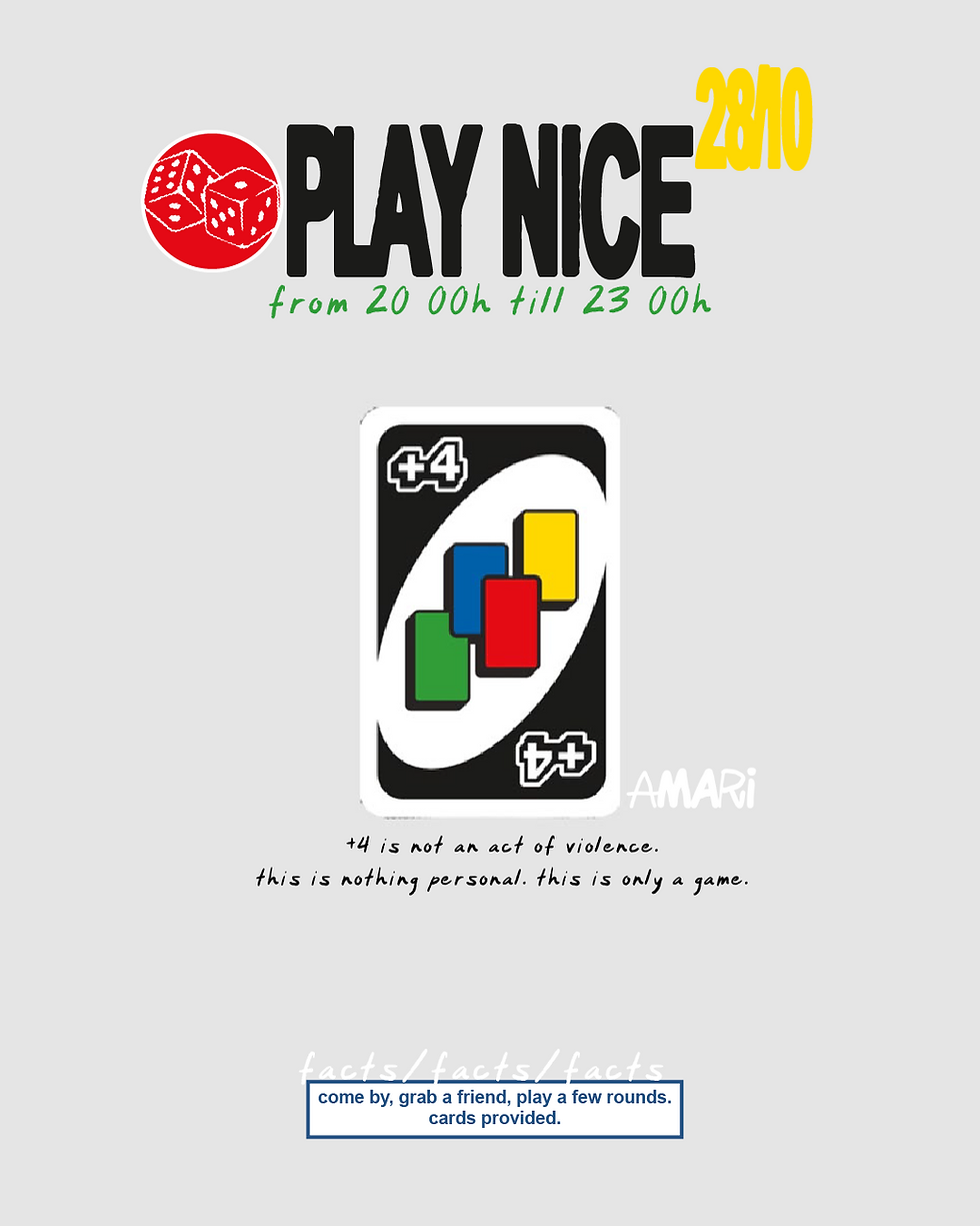 PLAY NICE uno night