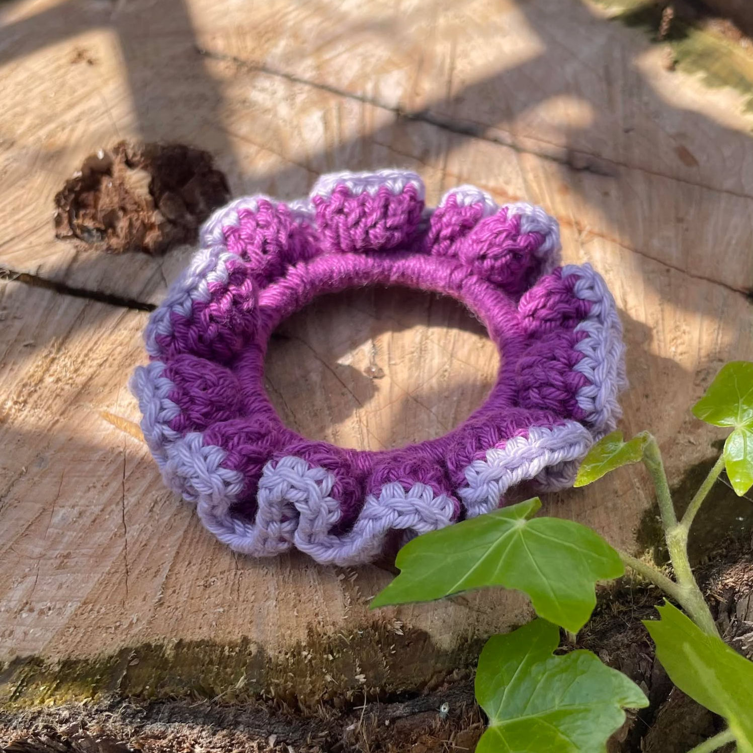 Scrunchie Violet et Lavande