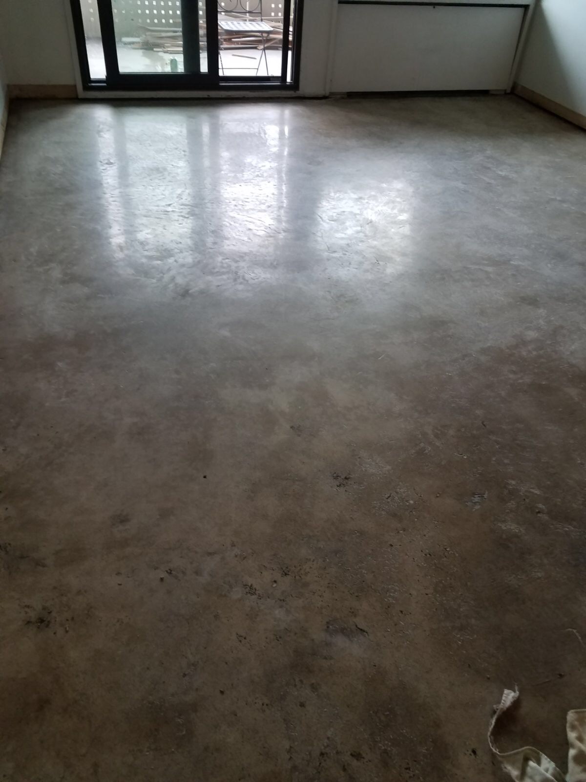 Asphalt was removed