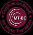 cbmt board certified music therapist badge