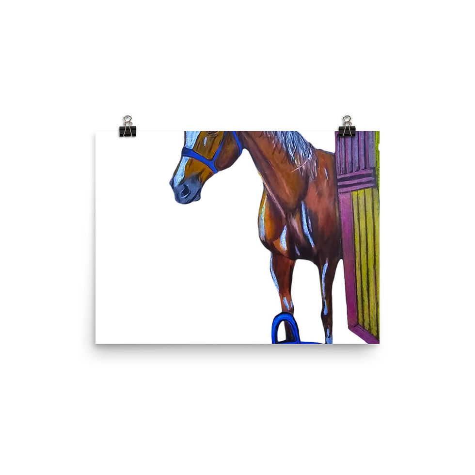 Thumbnail: Palomino horse with handbag