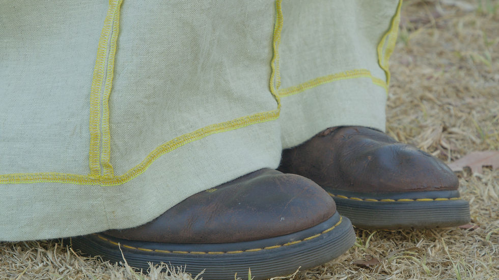 Thumbnail: Box Leg Linen Trouser ✶ Citrus