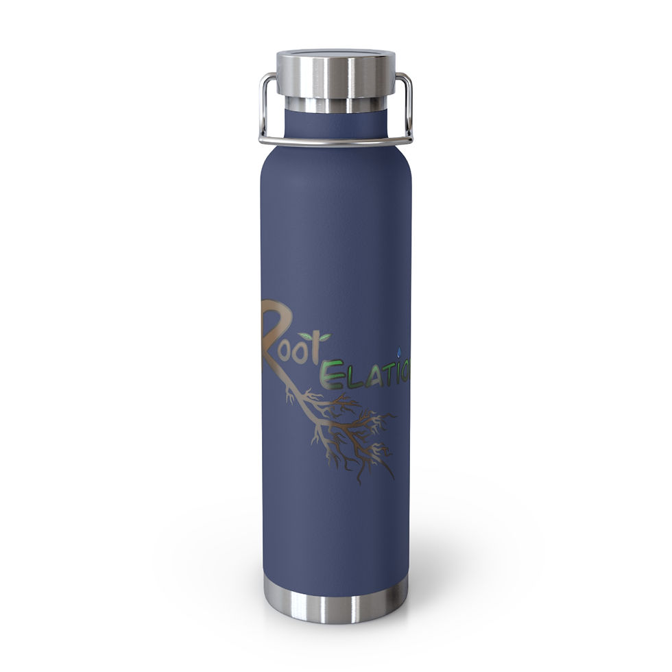 Thumbnail: Root Elation Logo 22oz Insulated Bottle | Copper Vacuum Water Bottle
