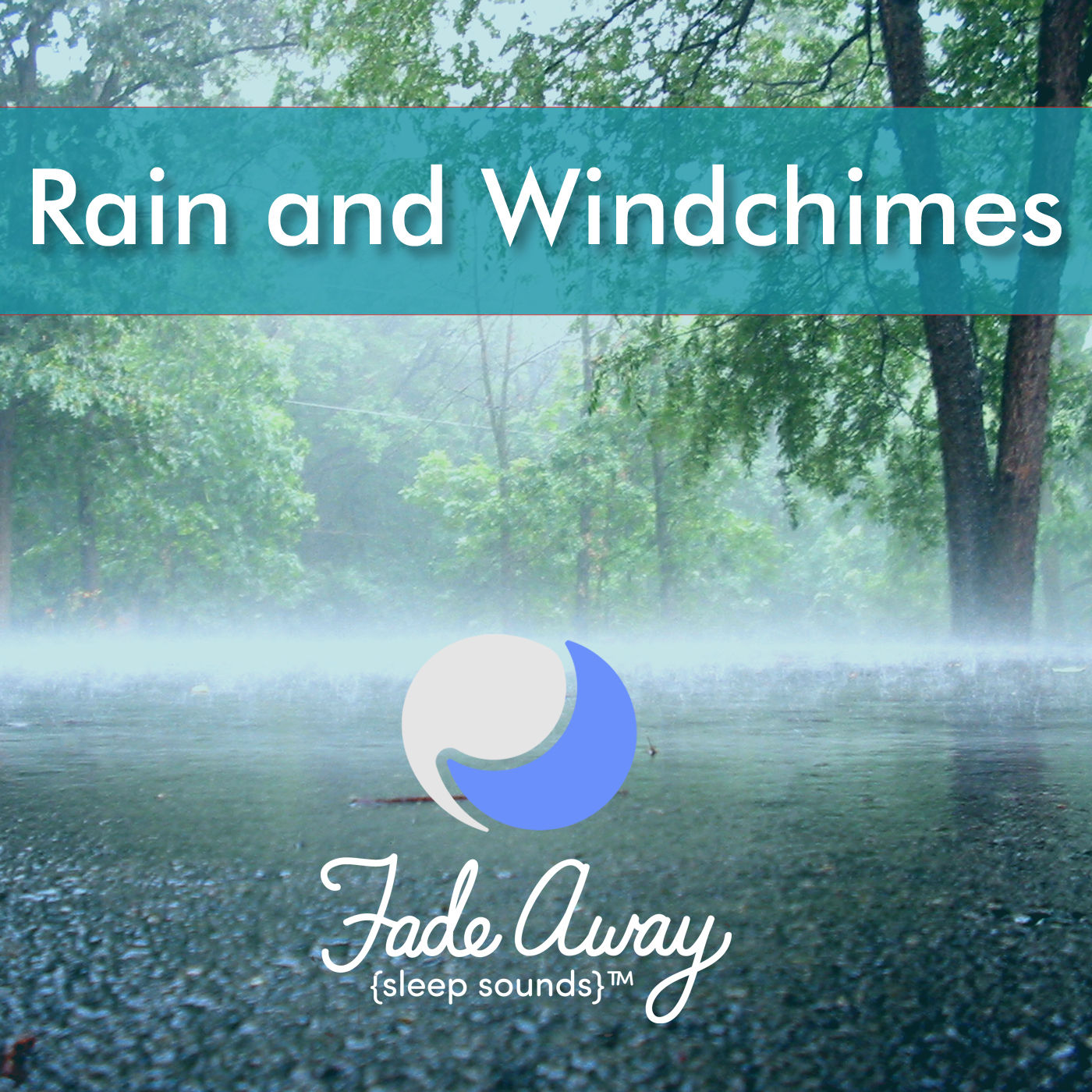 Rain and Wind Chimes - 60 Minutes With Fade