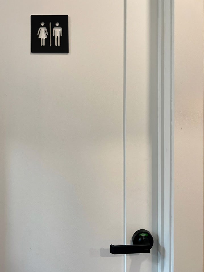 Chic Restroom Signs