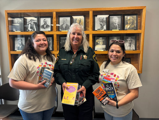 Nolan County Jail Receives Generous Book Donation from County-City Library