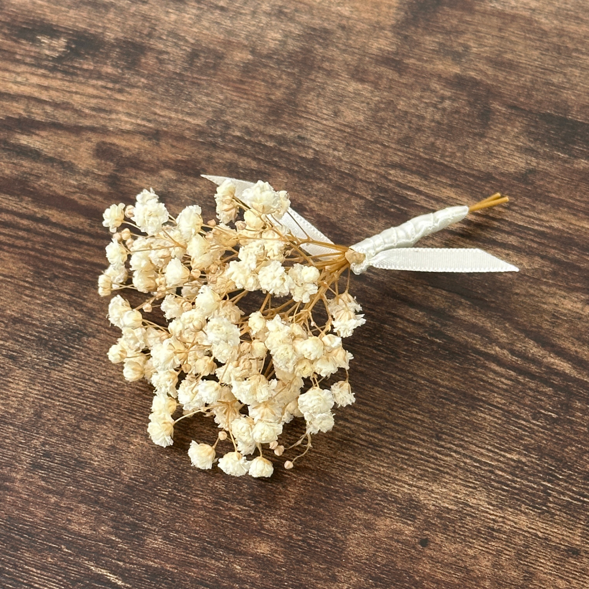 Preserved Gypsophila Buttonhole