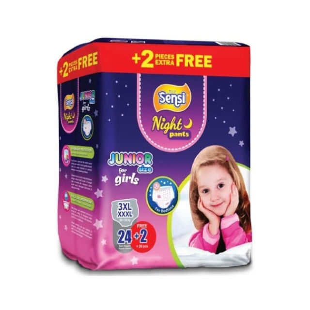 Sensi Night Pants Girls 3XL(24+2)