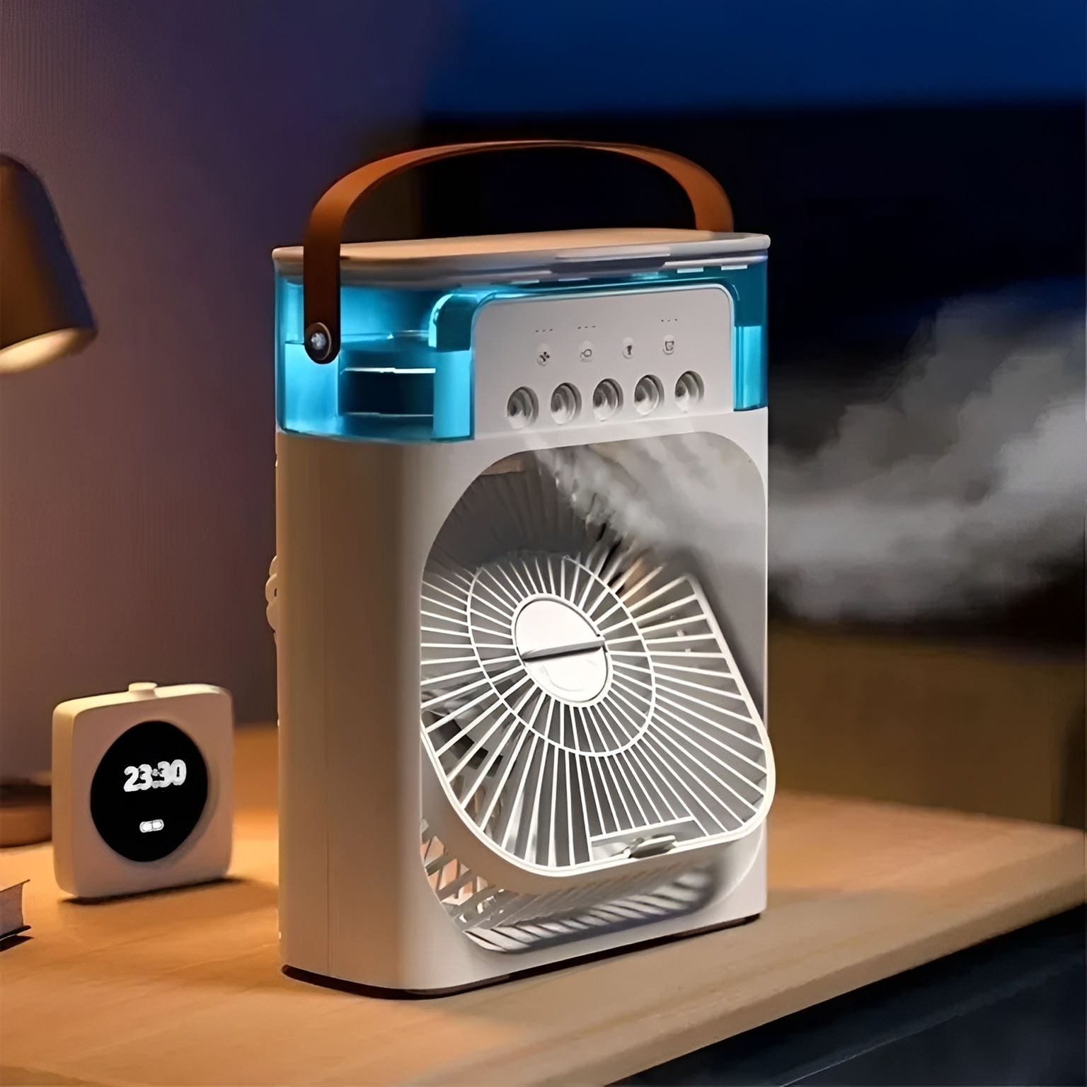 CoolMist - 3-in-1 Portable Humidifier Fan — Mini Personal Air Conditioner